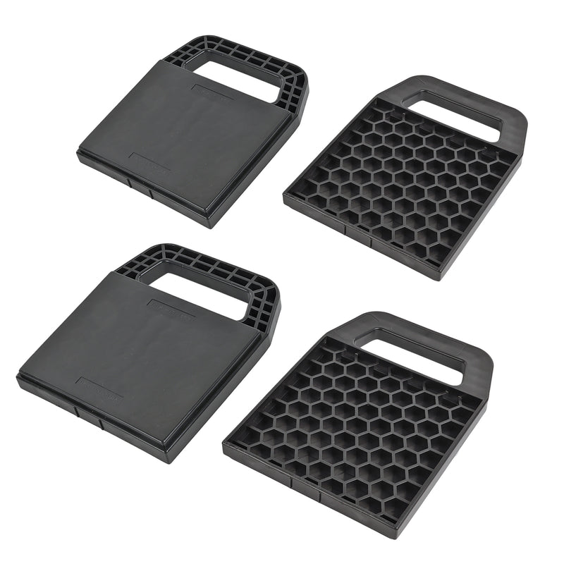 4er Set Stützplatten stapelbar 22x17cm für Wohnwagen, Caravan, Anhänger Stützen