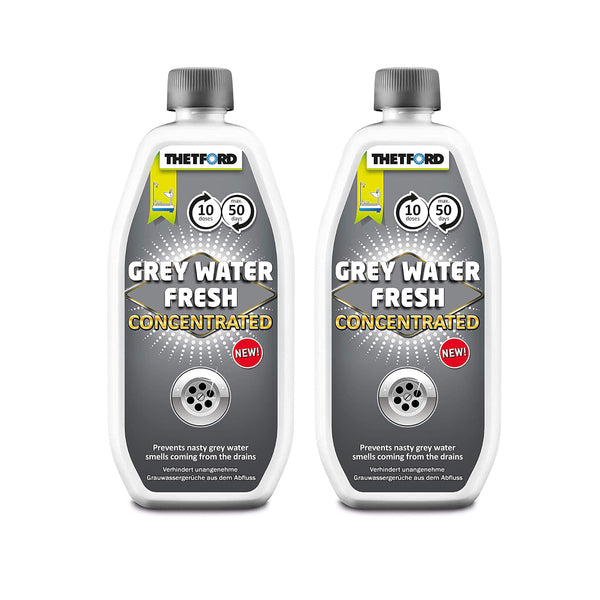 2x Thetford Grey Water Fresh Toiletten Konzentrat 0,78l, für Campingtoiletten