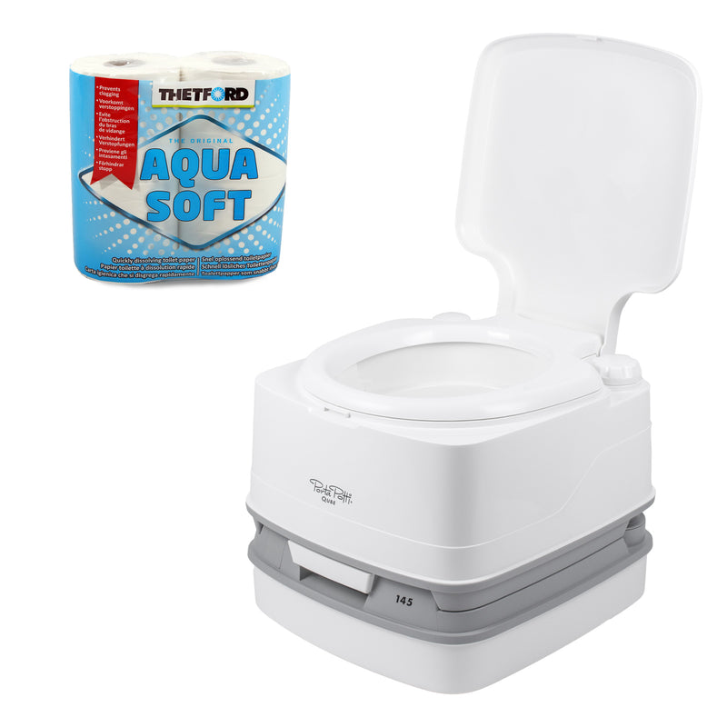 Thetford Porta Potti Qube 145 Campingtoilette 15 L + Toilettenpapier