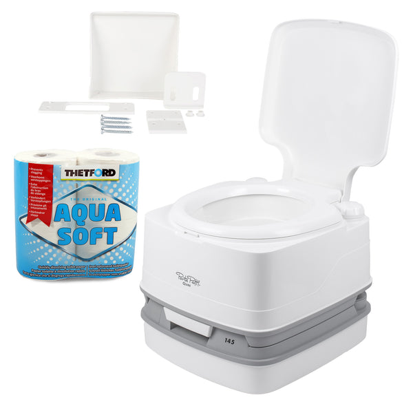 Thetford Porta Potti Qube 145 Campingtoilette Befestigung Toilettenpapier Chemie