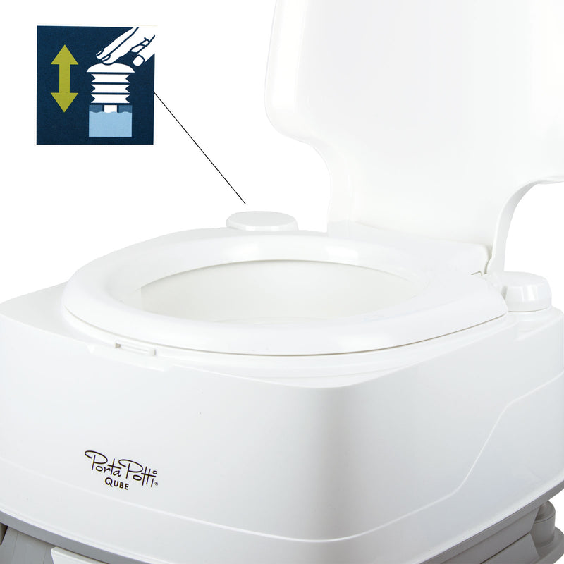 Thetford Porta Potti Qube 145 Campingtoilette Befestigung Toilettenpapier Chemie