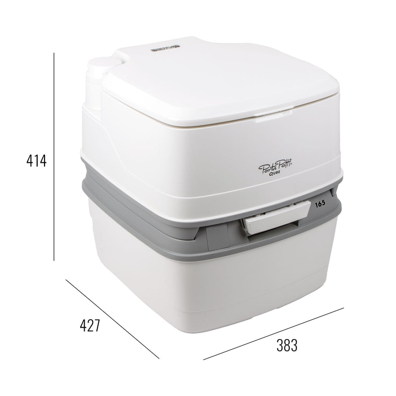 Thetford Porta Potti Qube 165 Campingtoilette 21 Ltr Tank