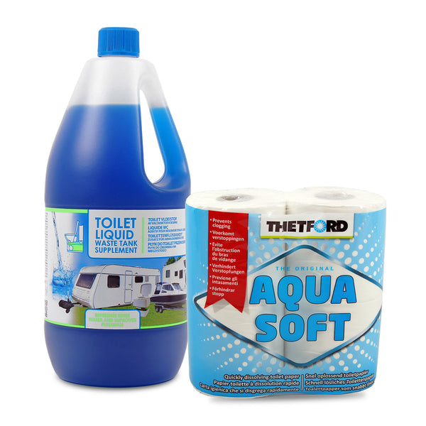 Sanitärflüssikteit Set, 2 L Toilettenflüssigkeit (Abwasser)