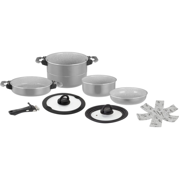 Brunner Fusion Topfset 8-tlg. Kochtopf-Set Camping Kochgeschirr Aluminium