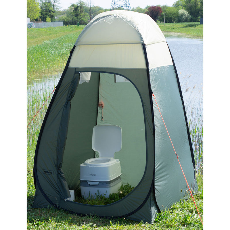 Toilettenzelt Silma Quick Camping Umkleidezelt, Duschzelt 120x120x195cm Grün