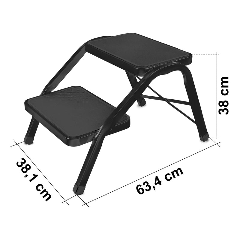 Camping Doppeltrittstufe Wohnwagen Wohnmobil 381x380x634 mm 150 kg rutschfest