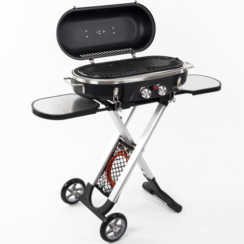 Camp4 Trolley Grill - 50mbar Piezo-Zündung 2-Kochplatten BBQ Tischgasgrill