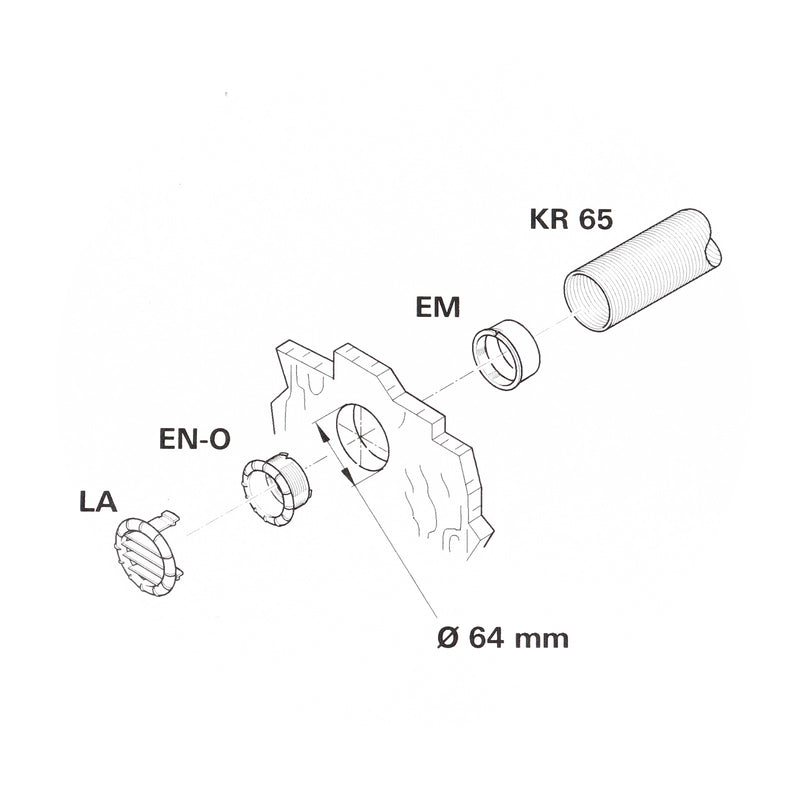 Anschlussset Truma Saphir Compact | 3Meter Kaltluftschlauch | 3 Düsen | Easy Set