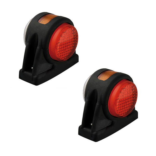 2er Set LED Umrissleuchte rot/weiß/orange 12/24V Begrenzungsleuchte Wohnwagen