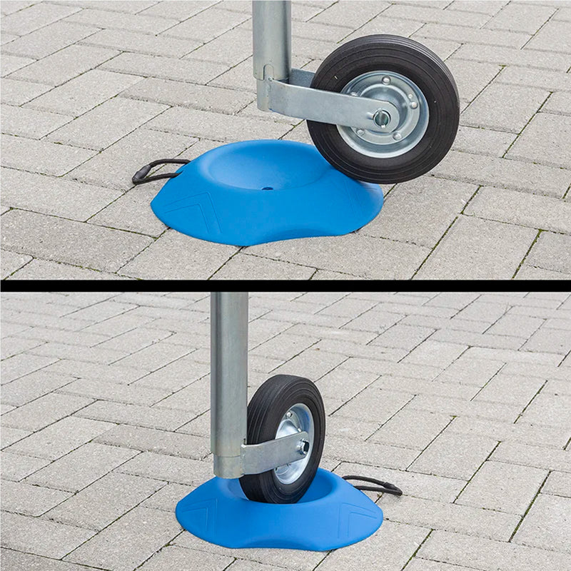 Anhänger Unterlegkeil für Stützrad Rollschutz Ø26 cm Wohnwagen Camping