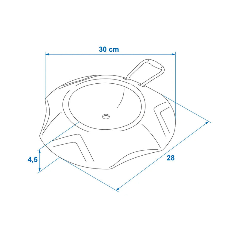 Anhänger Unterlegkeil für Stützrad Rollschutz Ø26 cm Wohnwagen Camping