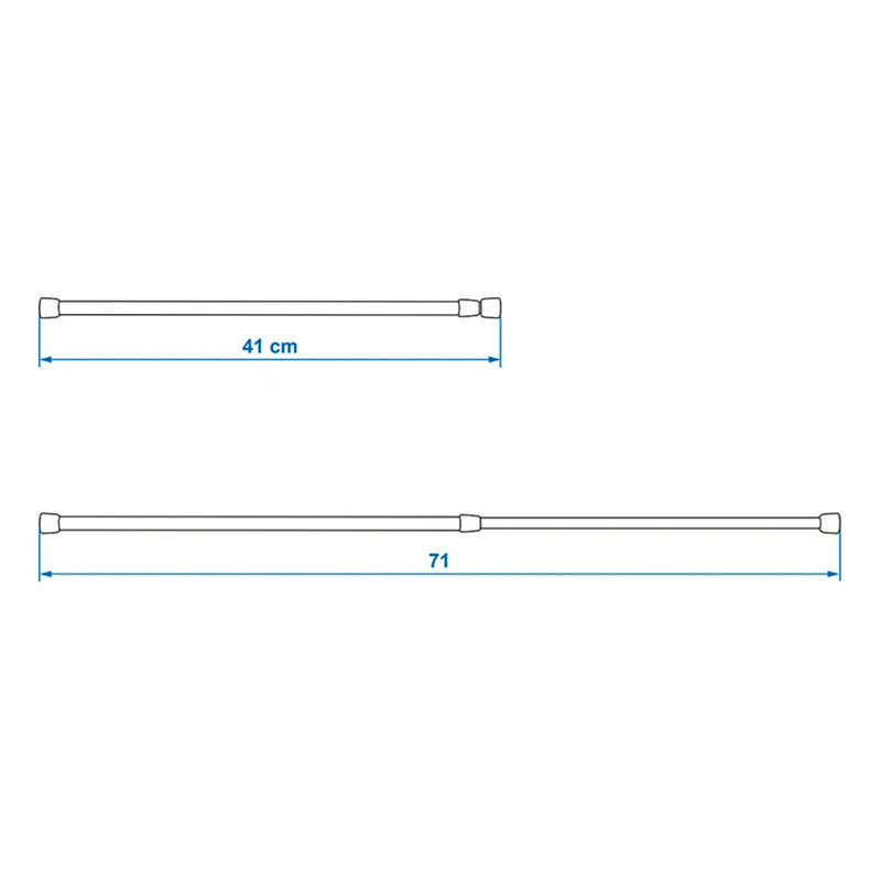 Universal-Verriegelungsstange verstellbar 41-71 cm Klemmstange Wohnmobil Caravan