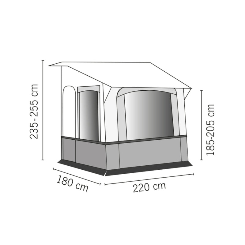 Wohnwagen Wintervorzelt CORTINA 3 , Outdoor Vorzelt Wohnmobil