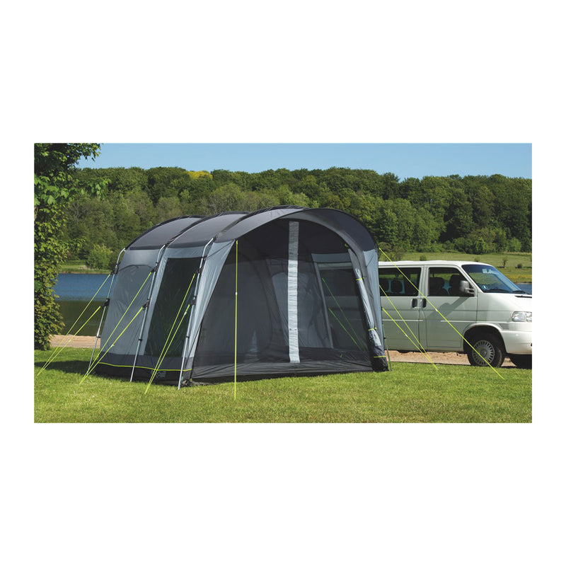 Vorzelt 340x240cm Tunnelzelt für Caravan, Bus, Wohnmobil Camping Zelt 4000mm