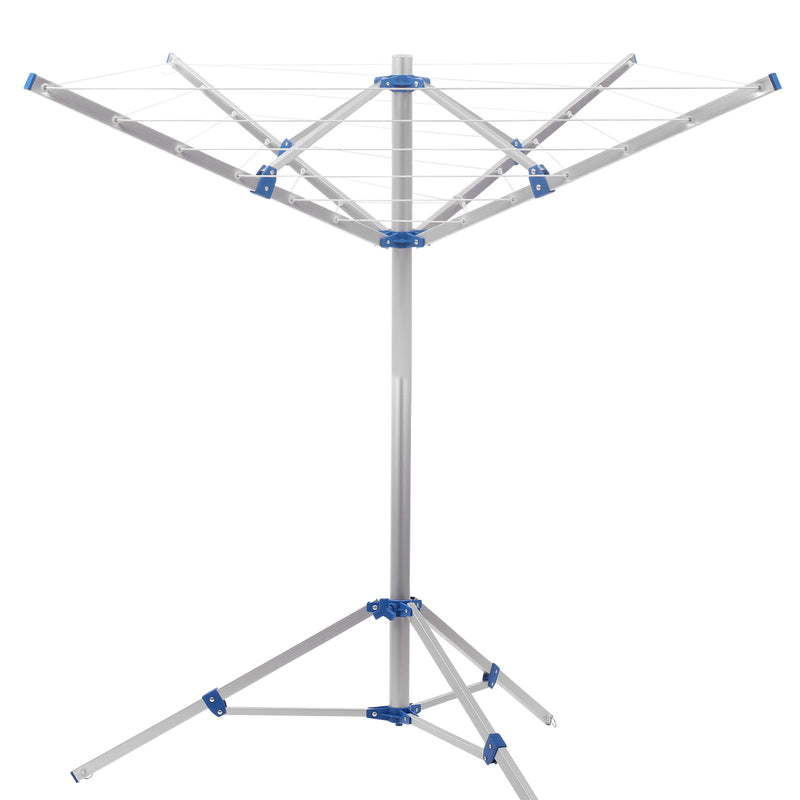 Camping Wäschespinne 15 Meter Leine, Spannweite 152 cm , Höhe 150 cm + Heringe