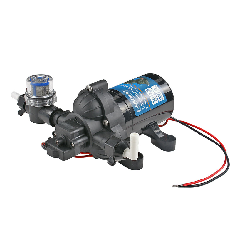 Wasserpumpe 12V 10 Ltr/Minute 2,8 Bar inkl Vorfilter 3 Kammer Membran