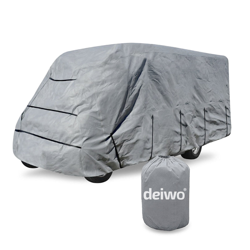 Deiwo Premium Wohnmobil Schutzhülle 235 x 570 - 750 x 270 cm 4 Schichten 160G/m2