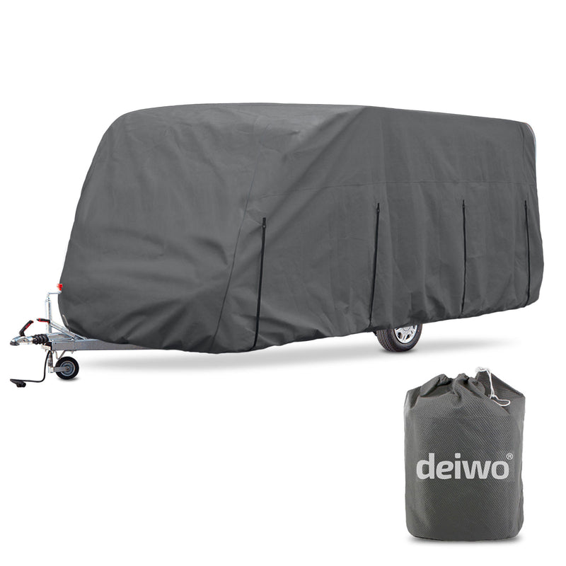 Deiwo Premium Wohnwagen Schutzhülle | Breite 250 cm | diverse Größen | 4 Schichten