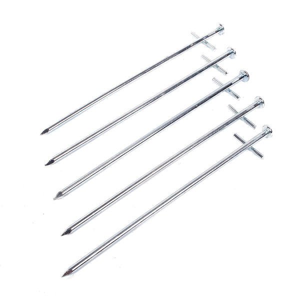 Zeltheringe für harte Böden 5er Set, silber, 23 cm, Stahl