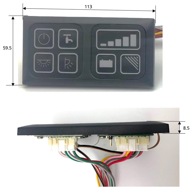 Zentralelektrik mit Wassersensor, PDU Stromversorgungseinheit und Kabelbaumsatz