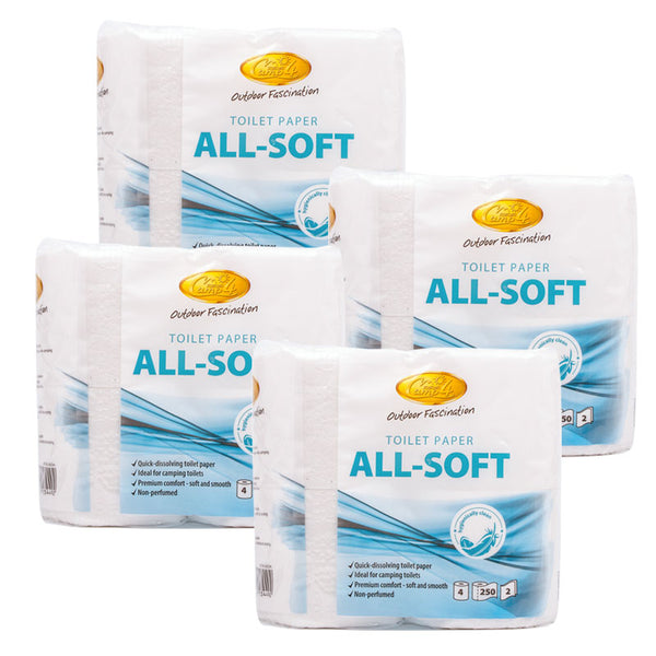 All Soft Toilettenpapier, 16 Rollen, speziell für Campingtoiletten