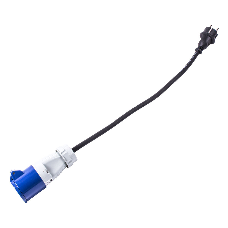 CEE Adapter Kabel SET Schuko - CEE 200-250V, 16A, 3polig, 40 cm, Ip44