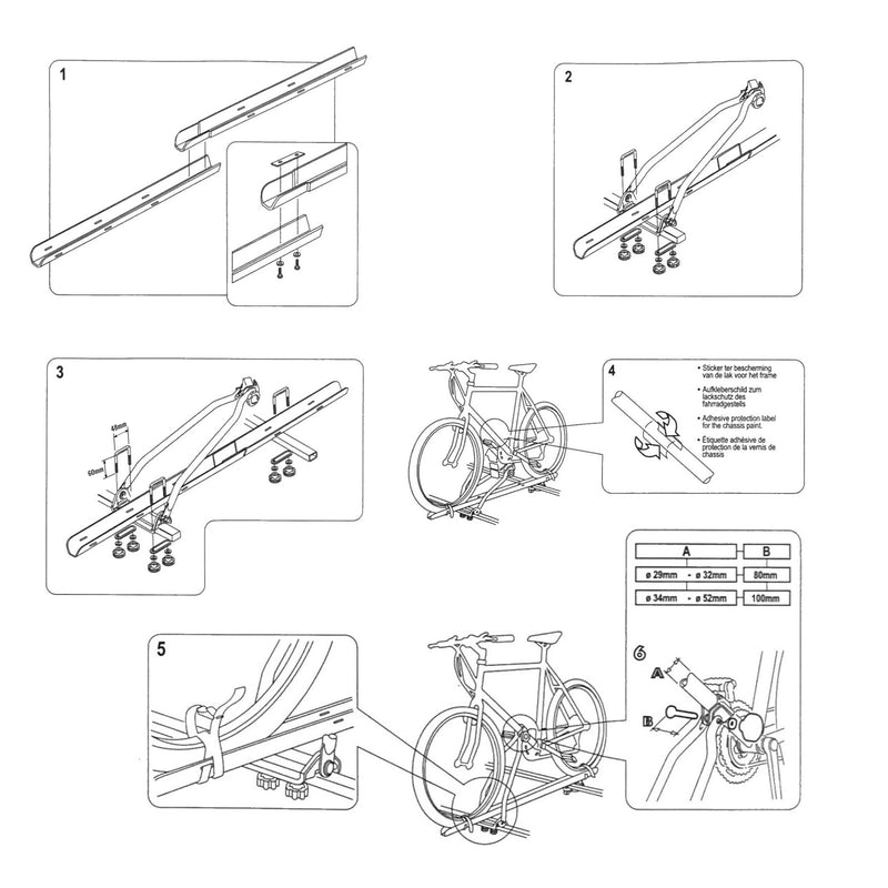 2x Fahrradträger Dachträger mit Rahmenbefestigung abschließbar inkl Befestigung