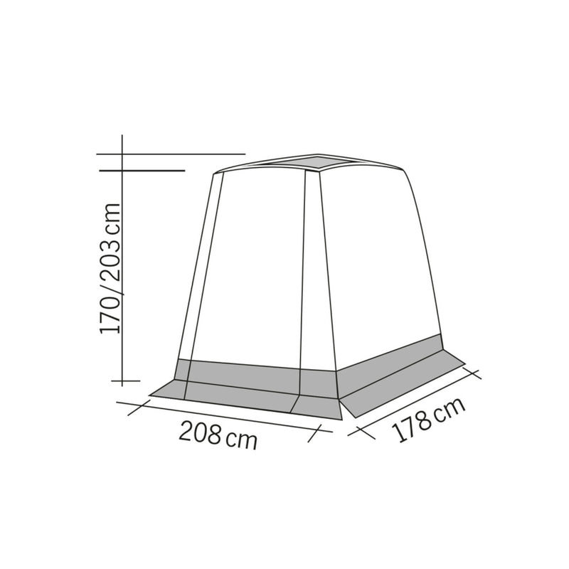 Heckzelt Trapez Trafic 220 x 210 x 230 cm, 3,5 kg, Polyester 190T