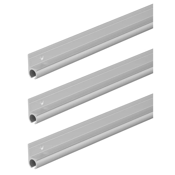 3 x Kederschiene Aluminium Kederprofil Kederleiste 180° 100 x 2,6 cm Zeltschiene